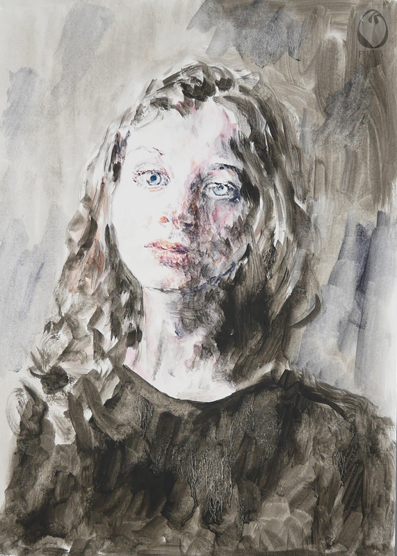 oil on paper - olio su carta di Piro